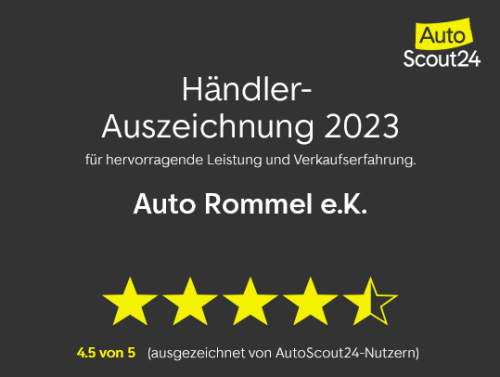 AutoScout24 4,7 Sterne Bewertung